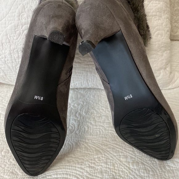 NIB Ankle Booties W/Faux Fur - Picture 5 of 8